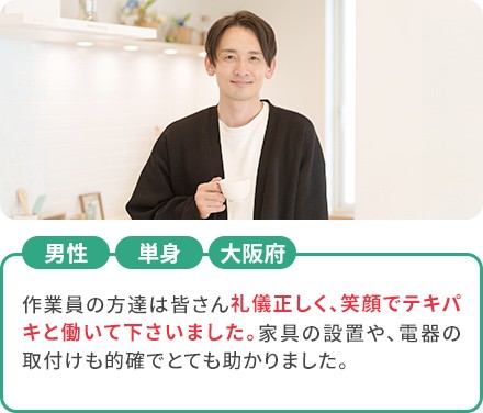 男性 単身 大阪府